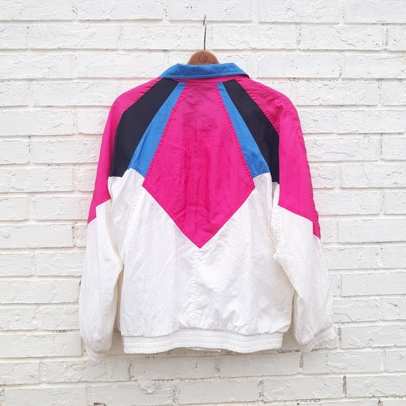 Vintage 90s Lavon Nylon Windbreaker Jacket - Picture 2 of 6